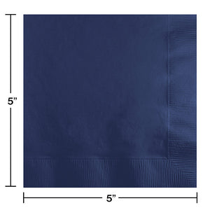 Navy Beverage Napkin 2Ply, 50 ct Party Decoration