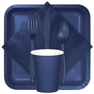 Navy Assorted Plastic Cutlery, 24 ct Party Supplies