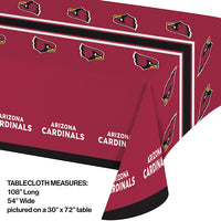 Arizona Cardinals Plastic Table Cover, 54