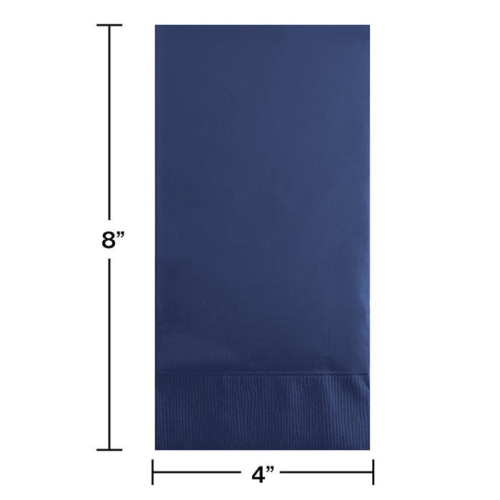 Navy Guest Towel, 3 Ply (16/Pkg)