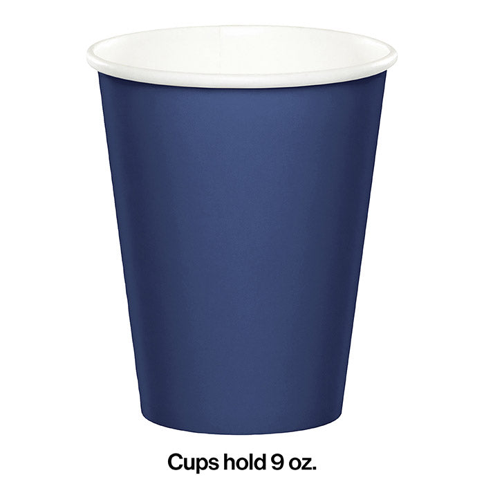 Navy Hot/Cold Paper Paper Cups 9 Oz., 24 ct Party Decoration