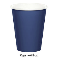 Navy Hot/Cold Paper Paper Cups 9 Oz., 24 ct Party Decoration