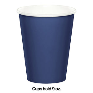 Navy Hot/Cold Paper Paper Cups 9 Oz., 24 ct Party Decoration