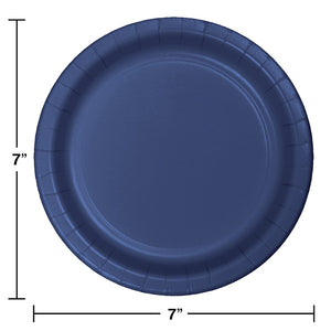 Navy Blue Dessert Plates, 24 ct Party Decoration