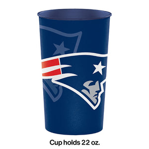 New England Patriots Plastic Cup, 22 Oz Party Decoration