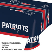 New England Patriots Plastic Table Cover, 54