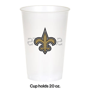 New Orleans Saints Plastic Cup, 20Oz, 8 ct Party Decoration