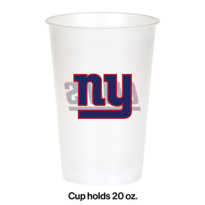 New York Giants Plastic Cup, 20Oz, 8 ct Party Decoration