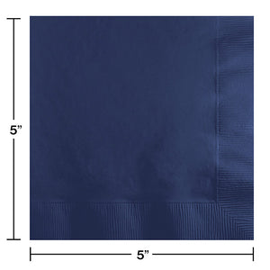 Navy Beverage Napkin, 3 Ply, 50 ct Party Decoration