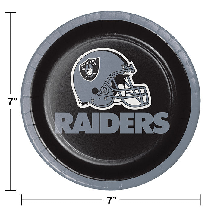 Las Vegas Raiders Dessert Plates, 8 ct Party Decoration