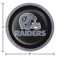 Las Vegas Raiders Dessert Plates, 8 ct Party Decoration