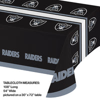 Las Vegas Raiders Plastic Table Cover, 54