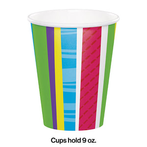 Bright And Bold Hot/Cold Paper Cups 9 Oz., 8 ct Party Decoration