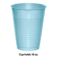 Pastel Blue Plastic Cups, 20 ct Party Decoration