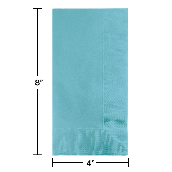 Pastel Blue Dinner Napkins 2Ply 1/8Fld (50/Pkg)