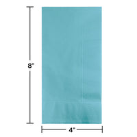 Pastel Blue Dinner Napkins 2Ply 1/8Fld (50/Pkg)