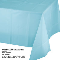 Pastel Blue Tablecover Plastic 54