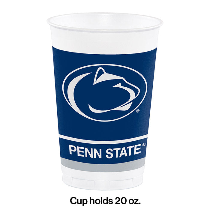 Penn State University 20 Oz. Plastic Cups, 8 ct