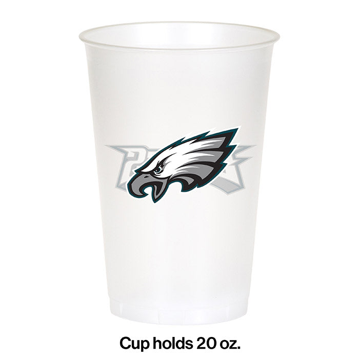 Philadelphia Eagles Plastic Cup, 20Oz, 8 ct