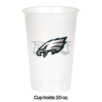 Philadelphia Eagles Plastic Cup, 20Oz, 8 ct