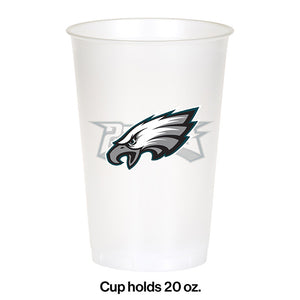 Philadelphia Eagles Plastic Cup, 20Oz, 8 ct Party Decoration