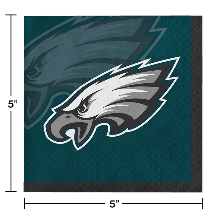 Philadelphia Eagles Beverage Napkins, 16 ct Party Decoration