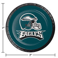 Philadelphia Eagles Dessert Plates, 8 ct Party Decoration