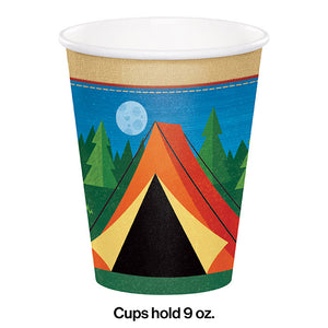 Camp Out Hot/Cold Paper Cups 9 Oz., 8 ct Party Decoration