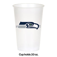 Seattle Seahawks Plastic Cup, 20Oz, 8 ct