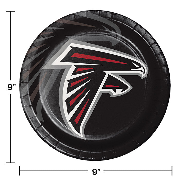 Atlanta Falcons Paper Plates, 8 ct Party Decoration