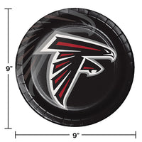 Atlanta Falcons Paper Plates, 8 ct Party Decoration