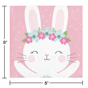 Bunny Party Beverage Napkins, 16 ct Party Decoration