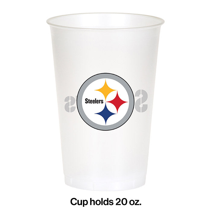 Pittsburgh Steelers Plastic Cup, 20Oz, 8 ct
