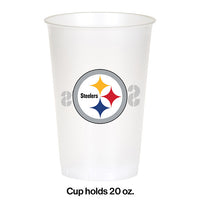 Pittsburgh Steelers Plastic Cup, 20Oz, 8 ct