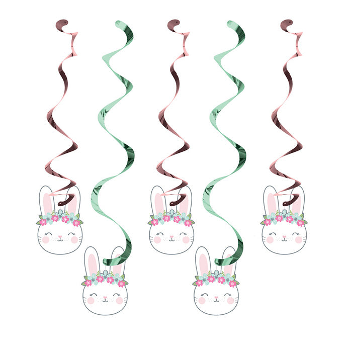 Bunny Party Dizzy Danglers, 5 ct by Creative Converting