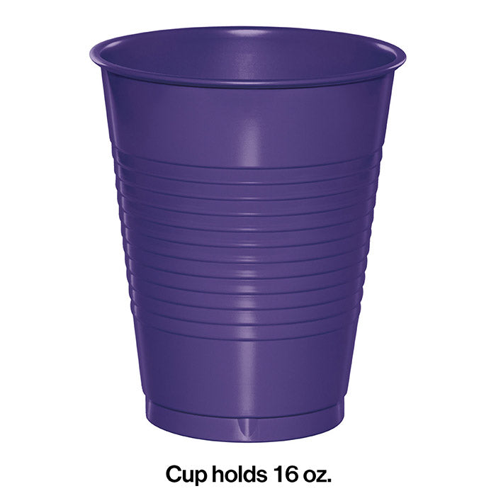Purple Plastic Cups, 20 ct Party Decoration