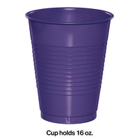 Purple Plastic Cups, 20 ct Party Decoration