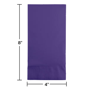 Purple Guest Towel, 3 Ply, 16 ct Party Decoration