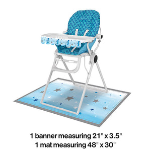 One Little Star Boy High Chair Kit Party Decoration
