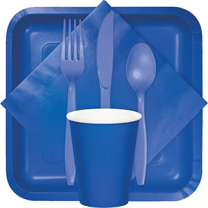 Cobalt Blue Plastic Spoons, 50 ct Party Supplies