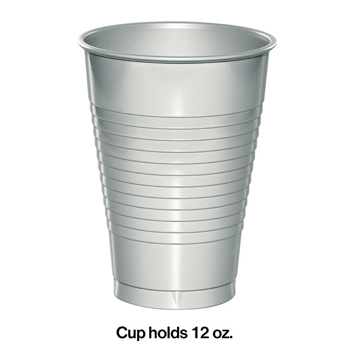 Festive Green Plastic Cups, 12oz, 50ct