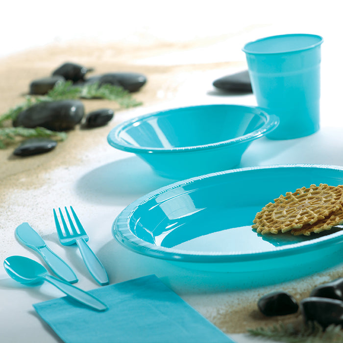 Bermuda Blue Plastic Cups, 20 ct Party Supplies