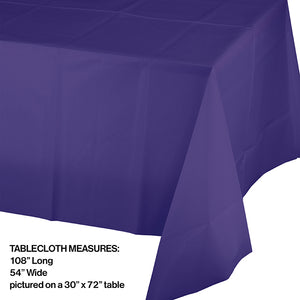 Purple Tablecover Plastic 54" X 108" Party Decoration