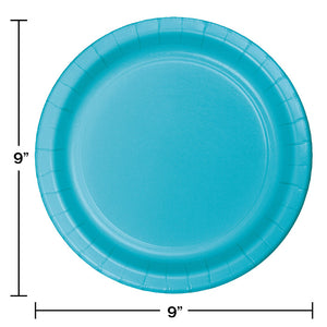 Bermuda Blue Paper Plates, 24 ct Party Decoration