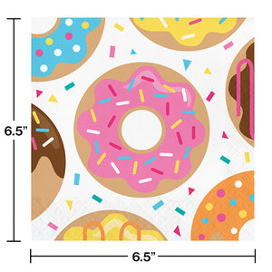 Donut Time Napkins, 16 ct Party Decoration
