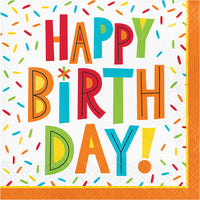 Birthday Fun Luncheon Napkin 16ct by Creative Converting