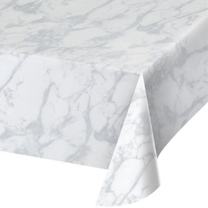Marble Print Plastic Tablecover 54" X 108" by Creative Converting