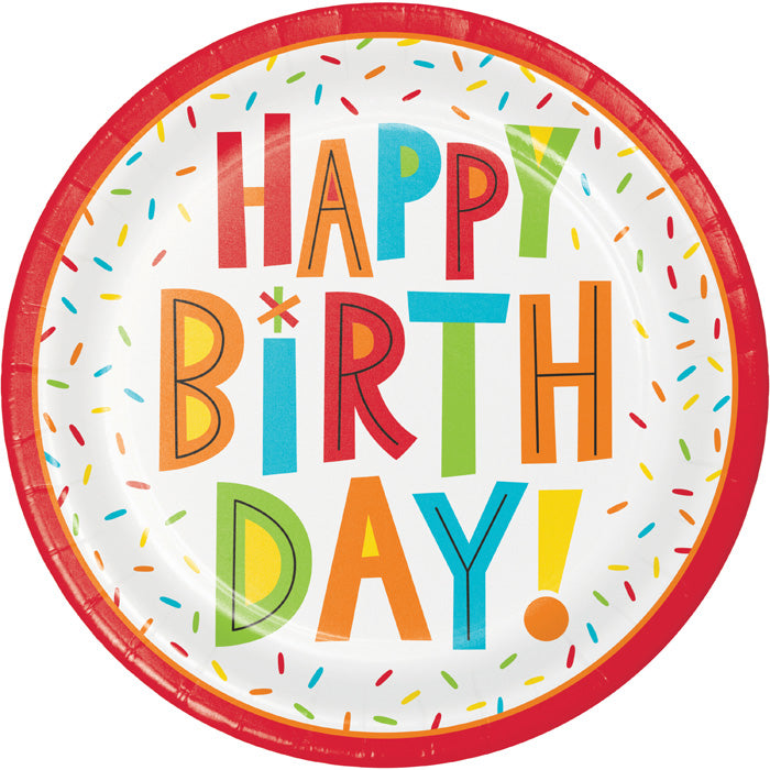 Birthday Fun Dinner Plate 8ct by Creative Converting