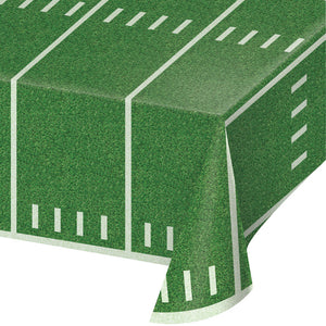 Football Field Plastic Tablecover 54" x 102" by Creative Converting