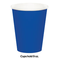 Cobalt Hot/Cold Paper Cups 9 Oz., 24 ct Party Decoration